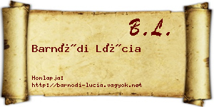 Barnódi Lúcia névjegykártya